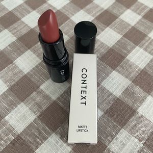 Context Matte Lipstick Tears are Falling Dark Mauve Color, New in Box Full Size